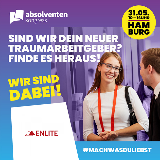 Banner für den Absolventenkongress in Hamburg