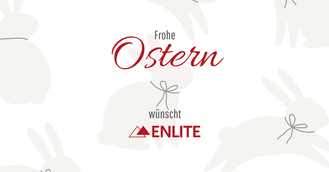 Textzug "Frohe Ostern wünscht Enlite"