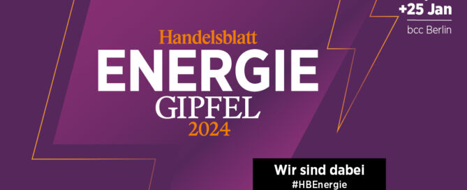 Banner des Handelsblatt's Energue Gipfel 2024