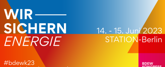 Banner des bdew Kongress in Berlin