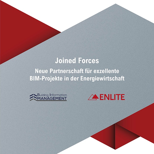 Banner mit Schriftzug: "Joined Forces: Neue Partnerschaft für exzellente BIM-Projekte in der Energiewirtschaft"