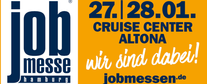 Messebanner der Cruise Center Altona in Hamburg