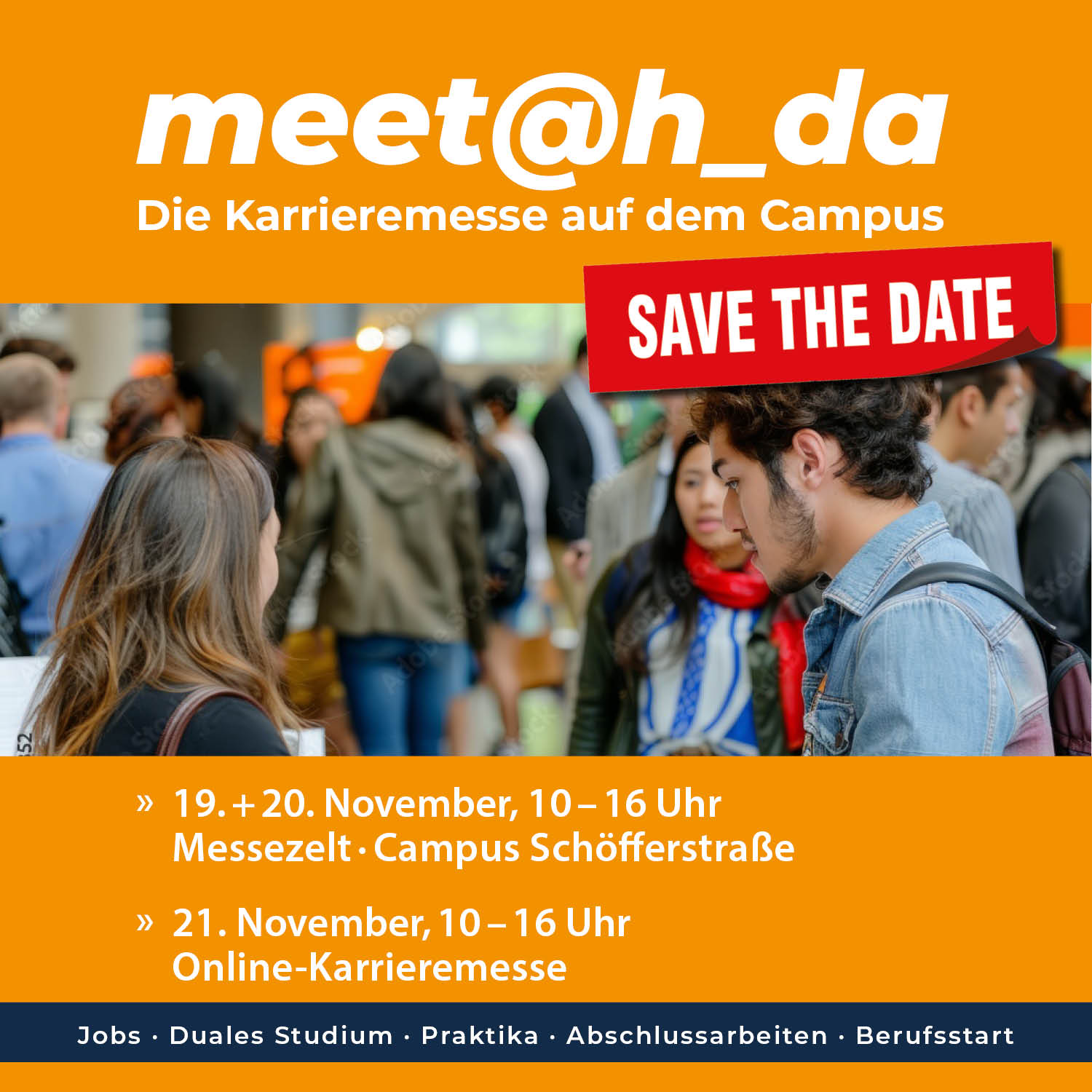 Messebanner für die Karriemesse Darmstadt