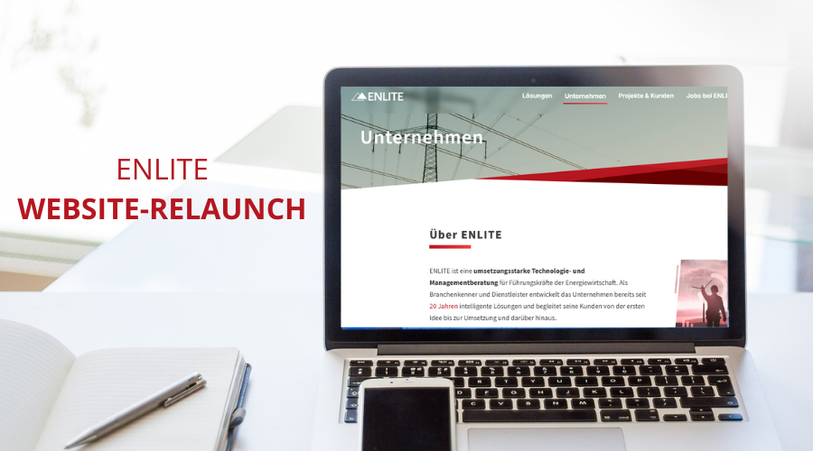 Website-Relaunch Titelbild mit Bildschirm-Grafik