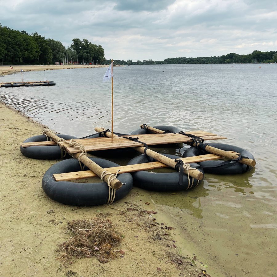 Brückenbau Challenge auf dem Allersee