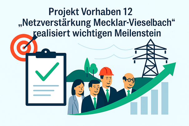 Sinnbild Projekt Vorhaben12 "Netzverstärung Mecklar-Vieselbach"