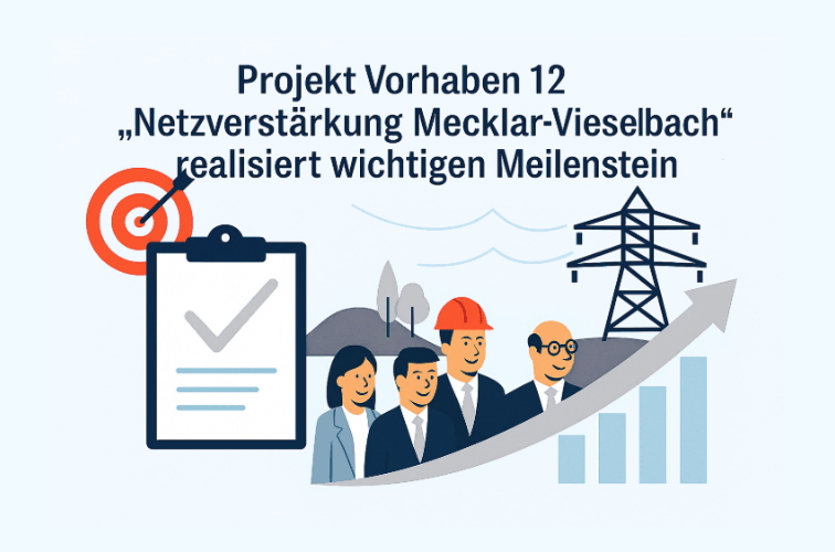 Sinnbild Projekt Vorhaben12 "Netzverstärung Mecklar-Vieselbach"