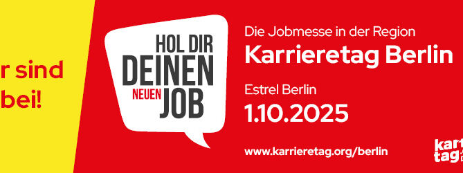 Ausstellerbanner Karrieretag Berlin 1.10.25