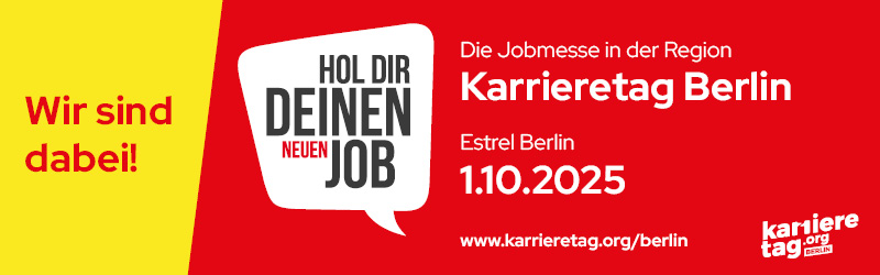 Ausstellerbanner Karrieretag Berlin 1.10.25